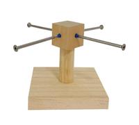 Eladcncmc Mangeoire rotative en bois pour hamster, cochon d'Inde, chinchillas et souris
