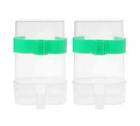 Eladcncmc Pack distributeur d'eau pour perruches, conures, distributeur de nourriture pour perroquets, perruches, accessoires de cage, outils d'alimentation automatiques