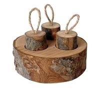 Eladcncmc Petit animal de compagnie jouet pour hamster, lapins, collations en bois, distributeur de nourriture pour cage accessoire pour petits animaux