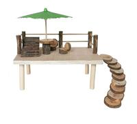 Eladcncmc Petite échelle pour cage de hamster - Plateforme de saut - Jouet multiple pour petits animaux