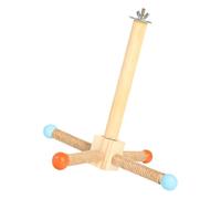 Eladcncmc Support multifonctionnel pour perroquets - Grattoirs - Jouet pour conure - Hamac - Moulin à vent - Jouet debout pour perroquet