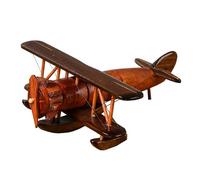 Eladcncmc Vintage fait main échelle modèle avion ornement créatif bureau avion décorations de table pour la maison et le bureau