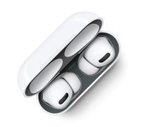 Elaga Dust Guard compatible avec AirPods Pro (1 et 2) - Le film anti-poussiere protege de la poussiere de fer / metal (1 ensemble gris fonce) [br
