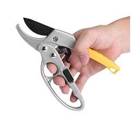 Élagage - Coupe-fil Sharp Bypass Élagage Trimmer Outils Sécateur à cliquet avec manche à conception ergonomique, acier à haute teneur en carbone, pour couper les brindilles, les branches, les tiges, l