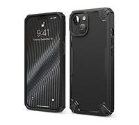 elago Coque Armor Compatible avec iPhone 13 (6.1") Étui, Coque de Protection Robuste, TPU Premium, Construction en Fibre de Carbone, Case Antichoc, Protection Complète du Corps (Noir)