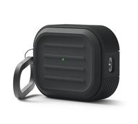 elago Coque Armor pour AirPods Pro 3 Étui | Mousqueton Inclus, Supporte Le Chargement Sans Fil, Résistante aux Chocs, Protection Complète (Noir)