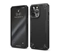 elago Coque Armor pour iPhone 13 Pro Étui 6,1" | Protection Robuste, TPU premium, Construction en Fibre de Carbone, Antichoc, Protection Complète du Corps (Noir)