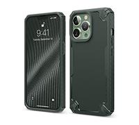elago Coque Armor pour iPhone 13 Pro Étui 6,1" | Protection Robuste, TPU premium, Construction en Fibre de Carbone, Antichoc, Protection Complète du Corps (Vert Foncé)