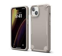 elago Coque Armor pour iPhone 14 Étui 6,1" | Protection Contre Chutes de Grade Militaire Américain, Protection Robuste, Texture de Fibre de Carbone, Antichoc (Sand)