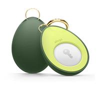 elago Coque Avocado Compatible avec Apple Airtag Étui - Porte-Clés De Protection Contre Les Chutes, Porte-Clés Porte-Mousqueton (Chiens De Piste, Clés) Dispositif De Suivi Non Inclus (Vert)