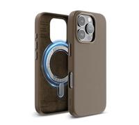 elago Coque Cuir Magnétique Compatible avec iPhone 16 Pro Étui, Compatible avec Tous Les Accessoires MagSafe, 6,3 Pouces - Aimants Intégrés, Cuir Vegan, Antichoc, Résistant à l'eau (Taupe)