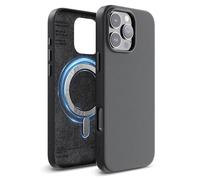 elago Coque Cuir Magnétique Compatible avec iPhone 16 Pro Max Étui, Compatible avec Tous Les Accessoires MagSafe, 6,9 Pouces - Aimants Intégrés, Cuir Vegan, Antichoc, Résistant à l'eau (Noir)