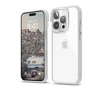 elago Coque Dual Transparent Compatible avec iPhone 14 Pro (6.1") Étui, Technologie Hybride PC + TPU, Housse de Jaunissement Réduit, Clair comme du Cristal, Antichoc, Protection Intégrale (Blanc)