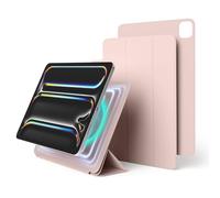 elago Coque Folio Magnétique Compatible avec iPad Pro 11" (M4, M5)- La Partie Arrière Peut être Attachée à des Matériaux Métalliques, Fonction Wake/Sleep, Compatible avec Apple Pencil 2 (Sable Rose)