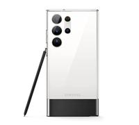 elago Coque Glide Compatible avec Samsung Galaxy S23 Ultra Étui, Découpes Précise d'Appareil Photo, Anti-Choc, Technologies Hybrides PC + TPU, Couverture Complète (Transparent/Gris)