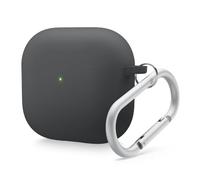 elago Coque Liquid Hybrid Compatible avec AirPods 4ème Génération -Compatible avec AirPods 4 Coque de Protection, Triple Protection, Porte-clés Inclus, Chargement sans Fil, Résistant aux Chocs (Noir)