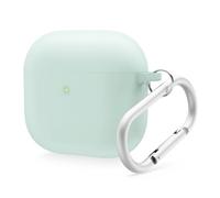 elago Coque Liquid Hybrid Compatible avec AirPods 4ème Génération - Compatible avec AirPods 4, Triple Protection, Porte-clés Inclus, Chargement sans Fil, Résistant aux Chocs (Vert Menthe)