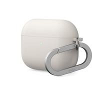 elago Coque Liquid Hybrid Compatible avec AirPods Pro 3 Étui - Protection Triple Couche, Porteclés Inclus, Chargement sans Fil, Résistante aux Chocs (Stone)