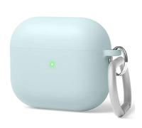 elago Coque Liquide Hybride avec Mousqueton pour AirPods 3 Étui | Protection de la Structure Triple Couche (Vert Menthe)