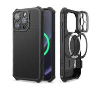 elago Coque Magnetic Armor pour iPhone 15 Pro Max Étui | Compatible avec MagSafe, Protection Améliorée Caméra, Conception Bord Antichoc, Housse Protection Intégrale PC + TPU (Noir)