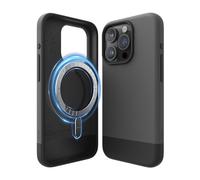 elago Coque Magnetic Glide Compatible avec iPhone 15 Pro Case, Compatible avec MagSafe, Design Bicolore, Housse de Protection Intégrale [PC + TPU], Enhanced Camera Guard (Gris Foncé/Noir)
