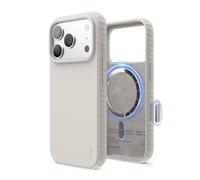 elago Coque Magnetic Ridge Compatible avec iPhone 17 Pro Étui 6,3" - Silicone Liquide Premium, Compatible avec MagSafe, Antichoc, Fine et Protectrice (Stone)