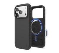 elago Coque Magnetic Ridge Compatible avec iPhone 17 Pro Étui 6,3" - Silicone Liquide Premium, Compatible avec MagSafe, Antichoc, Fine et Protectrice (Noir)