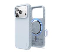 elago Coque Magnetic Ridge Compatible avec iPhone 17 Pro Étui 6,3" - Silicone Liquide Premium, Compatible avec MagSafe, Antichoc, Fine et Protectrice (Bleu Clair)