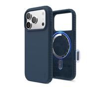 elago Coque Magnetic Ridge Compatible avec iPhone 17 Pro Étui 6,3" - Silicone Liquide Premium, Compatible avec MagSafe, Antichoc, Fine et Protectrice (Jean Indigo)