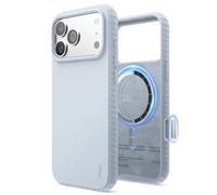 elago Coque Magnetic Ridge Compatible avec iPhone 17 Pro Max Étui 6,9" - Silicone Liquide Premium, Compatible avec MagSafe, Antichoc, Fine et Protectrice (Bleu Clair)