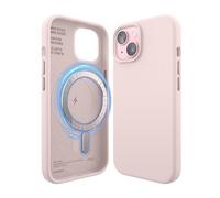 elago Coque Magnétique en Silicone Compatible avec iPhone 15, Compatible avec Tous Les Accessoires MagSafe, Aimants Intégrés, Étui de Protection Complète [Structure 5 Couches] (Joli Rose)