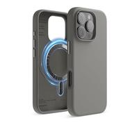 elago Coque Magnétique en Silicone Compatible avec iPhone 16 Pro Étui 6,3 Pouces Compatible avec Tous Les Accessoires MagSafe - Aimants Intégrés, Silicone à Prise Douce, Antichoc (Gris Moyen)