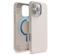 elago Coque Magnétique en Silicone Compatible avec iPhone 16 Pro Max Étui 6,9 Pouces Compatible avec Tous Les Accessoires MagSafe - Aimants Intégrés, Silicone à Prise Douce, Antichoc (Stone)