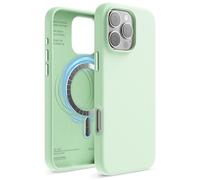elago Coque Magnétique en Silicone Compatible avec iPhone 16 Pro Max Étui 6,9 Pouces Compatible avec Tous Les Accessoires MagSafe - Aimants Intégrés, Silicone à Prise Douce, Antichoc (Menthe Douce)