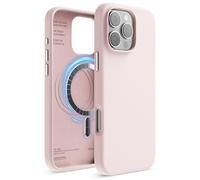 elago Coque Magnétique en Silicone Compatible avec iPhone 16 Pro Max Étui 6,9 Pouces Compatible avec Tous Les Accessoires MagSafe - Aimants Intégrés, Silicone à Prise Douce, Antichoc (Joli Rose)