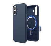 elago Coque Magnétique en Silicone Compatible avec iPhone 17 Étui, Compatible avec Tous Les Accessoires MagSafe - Silicone Liquide Premium, Antichoc, Mince (Bleu)
