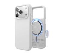 elago Coque Magnétique en Silicone Compatible avec iPhone 17 Pro Étui, Compatible avec Tous Les Accessoires MagSafe - Silicone Liquide Premium, Antichoc, Mince (Blanc)