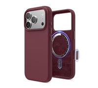 elago Coque Magnétique en Silicone Compatible avec iPhone 17 Pro Étui, Compatible avec Tous Les Accessoires MagSafe - Silicone Liquide Premium, Antichoc, Mince (Bordeaux)