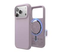 elago Coque Magnétique en Silicone Compatible avec iPhone 17 Pro Étui, Compatible avec Tous Les Accessoires MagSafe - Silicone Liquide Premium, Antichoc, Mince (Violet Doux)