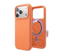 elago Coque Magnétique en Silicone Compatible avec iPhone 17 Pro Étui, Compatible avec Tous Les Accessoires MagSafe - Silicone Liquide Premium, Antichoc, Mince (Orange)