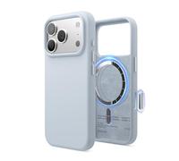 elago Coque Magnétique en Silicone Compatible avec iPhone 17 Pro Étui, Compatible avec Tous Les Accessoires MagSafe - Silicone Liquide Premium, Antichoc, Mince (Bleu Clair)