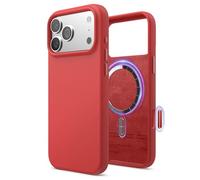 elago Coque Magnétique en Silicone Compatible avec iPhone 17 Pro Max Étui, Compatible avec Tous Les Accessoires MagSafe - Silicone Liquide Premium, Antichoc, Mince (Rouge)