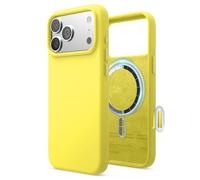 elago Coque Magnétique en Silicone Compatible avec iPhone 17 Pro Max Étui, Compatible avec Tous Les Accessoires MagSafe - Silicone Liquide Premium, Antichoc, Mince (Jaune Fluo)