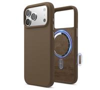 elago Coque Magnétique en Silicone Compatible avec iPhone 17 Pro Max Étui, Compatible avec Tous Les Accessoires MagSafe - Silicone Liquide Premium, Antichoc, Mince (Marron)
