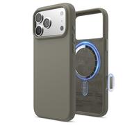 elago Coque Magnétique en Silicone Compatible avec iPhone 17 Pro Max Étui, Compatible avec Tous Les Accessoires MagSafe - Silicone Liquide Premium, Antichoc, Mince (Gris Moyen)