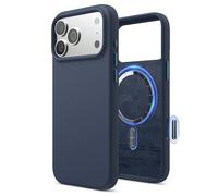 elago Coque Magnétique en Silicone Compatible avec iPhone 17 Pro Max Étui, Compatible avec Tous Les Accessoires MagSafe - Silicone Liquide Premium, Antichoc, Mince (Bleu)
