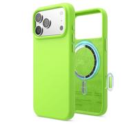 elago Coque Magnétique en Silicone Compatible avec iPhone 17 Pro Max Étui, Compatible avec Tous Les Accessoires MagSafe - Silicone Liquide Premium, Antichoc, Mince (Vert Citron)