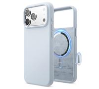 elago Coque Magnétique en Silicone Compatible avec iPhone 17 Pro Max Étui, Compatible avec Tous Les Accessoires MagSafe - Silicone Liquide Premium, Antichoc, Mince (Bleu Clair)