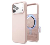 elago Coque Magnétique en Silicone Compatible avec iPhone 17 Pro Max Étui, Compatible avec Tous Les Accessoires MagSafe - Silicone Liquide Premium, Antichoc, Mince (Joli Rose)