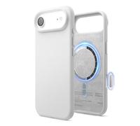elago Coque Magnétique en Silicone Compatible avec iPhone Air Étui, Compatible avec Tous Les Accessoires MagSafe - Silicone Liquide Premium, Antichoc, Mince (Blanc)